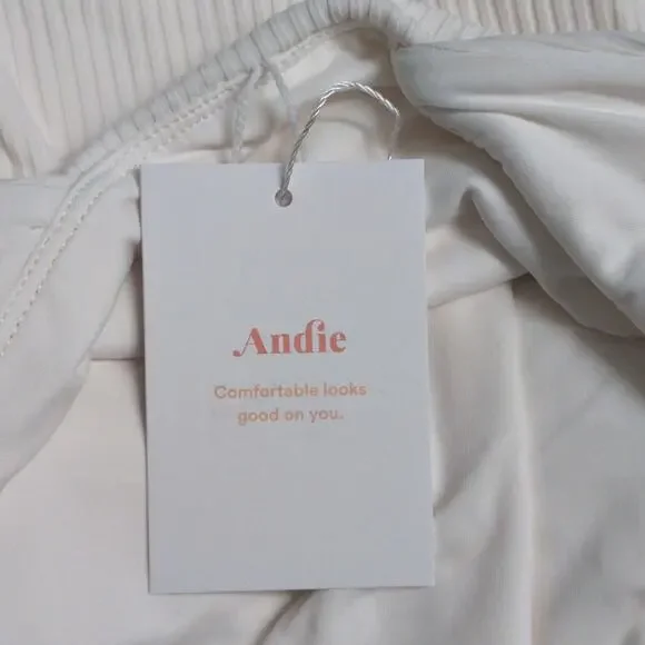 Andie Asbury Ribbed One Piece Coco High Neck Low Back Adjustable M New - Picture 9 of 10